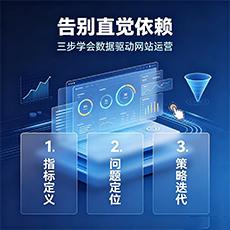 乐东建站-告别直觉依赖：三步学会数据驱动网站运营