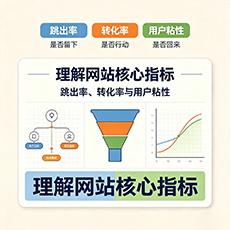 乐东建站-理解网站核心指标：跳出率、转化率与用户粘性