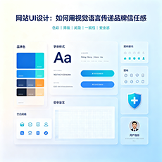 乐东建站-网站UI设计:如何用视觉语言传递品牌信任感